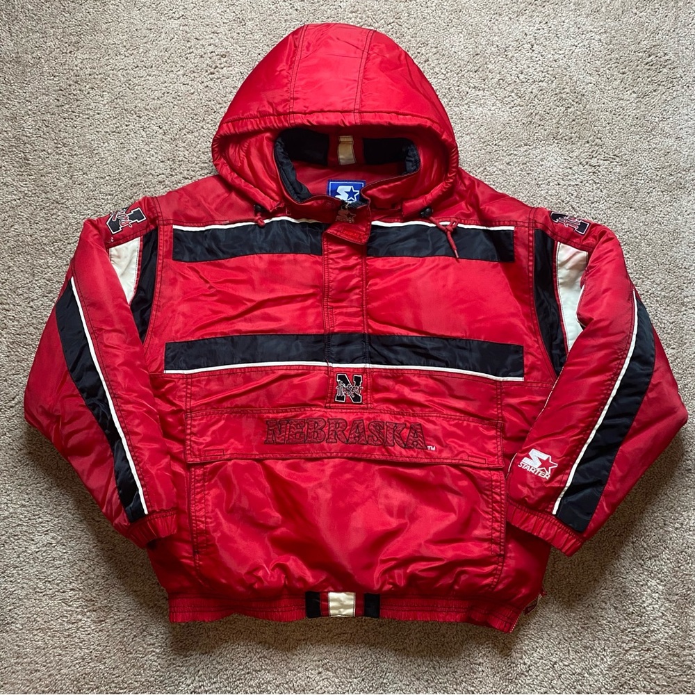 Vintage University Nebraska Cornhuskers STARTER Jacket